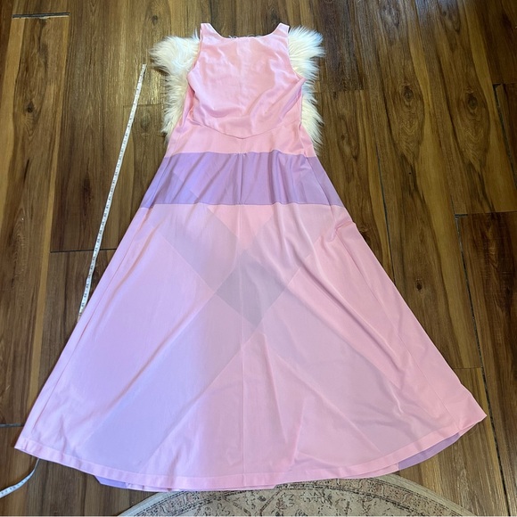 Vintage Pink & Purple Maxi Slip Dress Size Medium nightgown - Picture 5 of 10